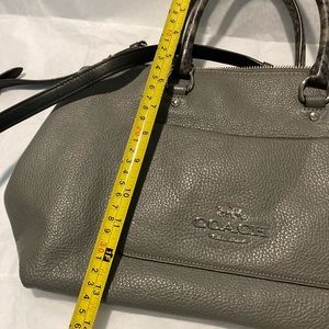 Grey leather bag great condition